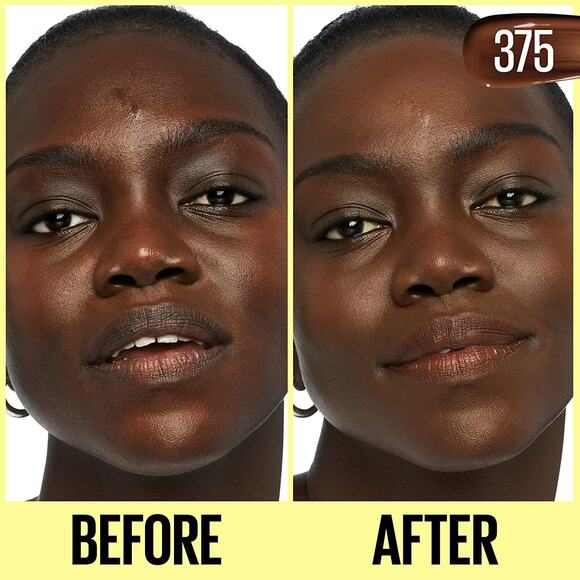 2 Pack Maybelline Fit Me Tinted Moisturizer Natural Coverage with Aloe, #375 - Picture 3 of 5